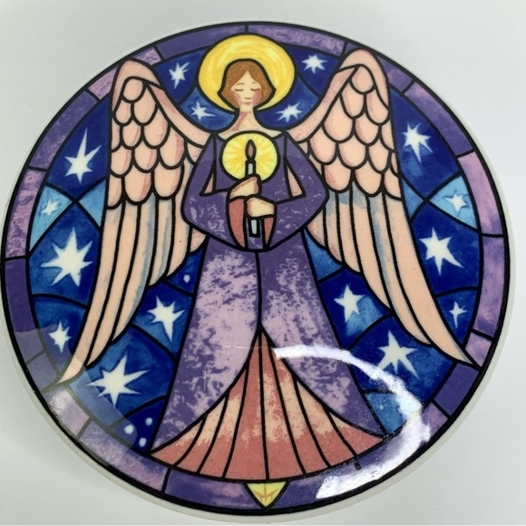 Mikasa Colorful Angel Trinket Box Candy Dish or Jewelry Container New Flawless - Picture 1 of 9